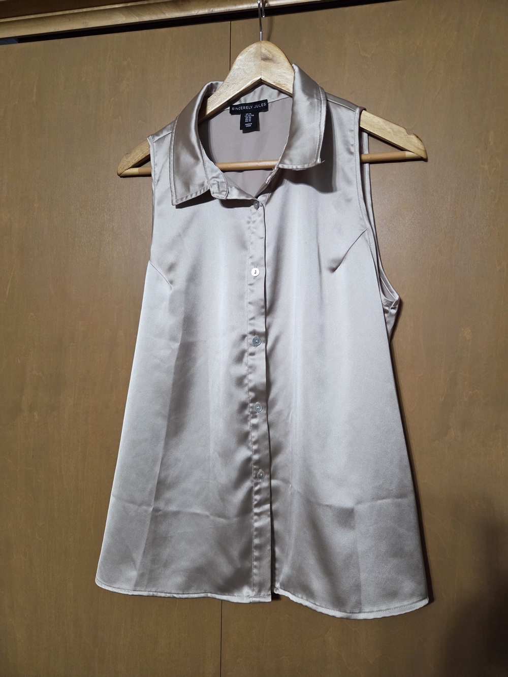 Sincerely Jules satin top XL